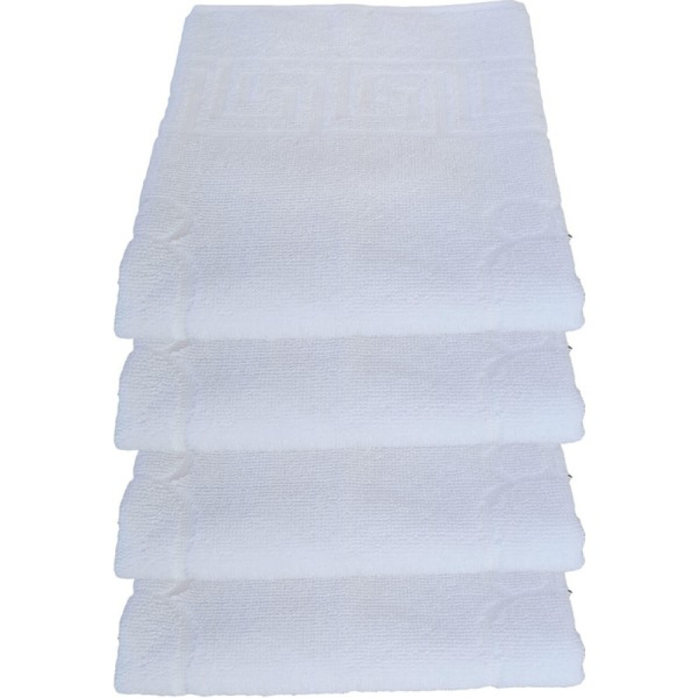 Sanatella 4 Lü Ayak Izli Banyo Paspas %100 Pamuk Ayak Havlusu - 50 x 70 cm - Renkli Ayak Havlusu Fiyatı
