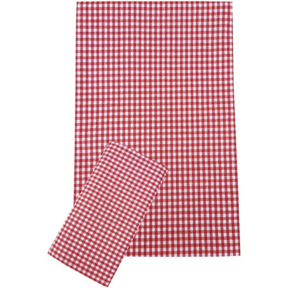 Sanatella Yer Sofra Bezi Piknik Masa Örtüsü Zefir Kare Desen 170 x 170CM - 170 x 170 cm - Kırmızı Masa Örtüsü Fiyatı