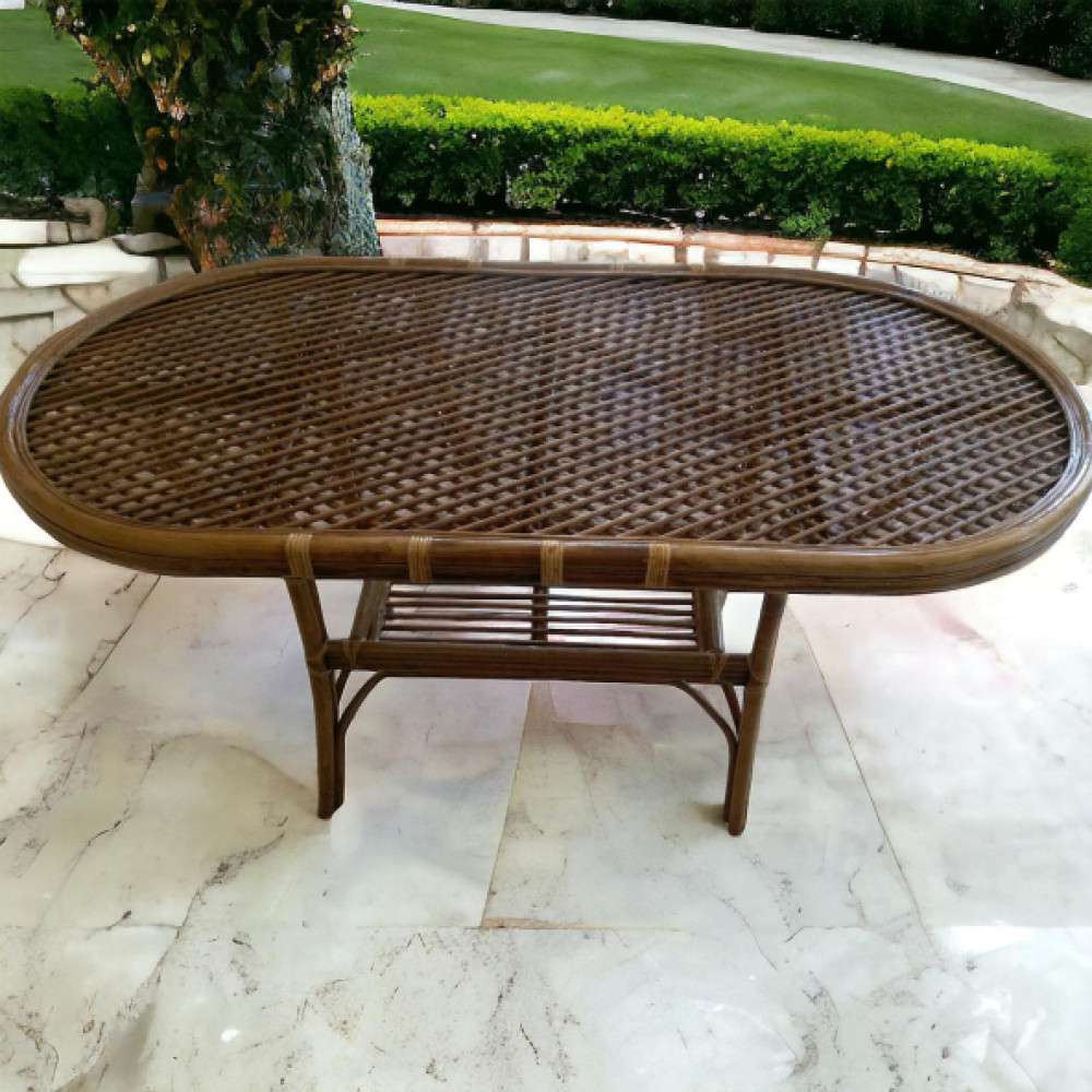 Sancaktar Bambu Bambu Oval Masa 90X160 Masa - Sandalye & Tabure Fiyatı