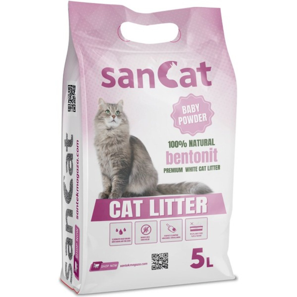 Sancat Bebek Pudrası Kokulu Premium Beyaz Kedi Kumu 5 Lt. Evcil Hayvan Ürünleri Fiyatı