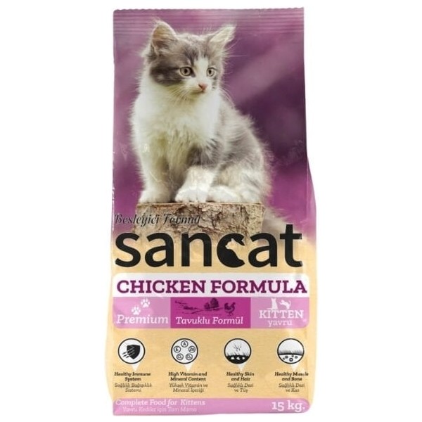 Sancat Tavuklu Yavru Kedi Maması 15 kg Diğer Fiyatı