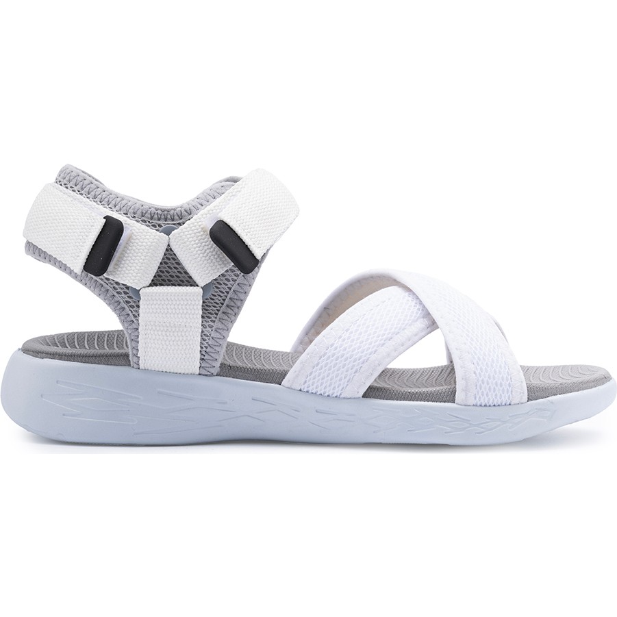 Sandal Spor Kadın Çapraz Bant Günlük Sandalet SS001-0159 Beyaz-Gri Kadın Terlikleri ve Sandaletleri Fiyatı