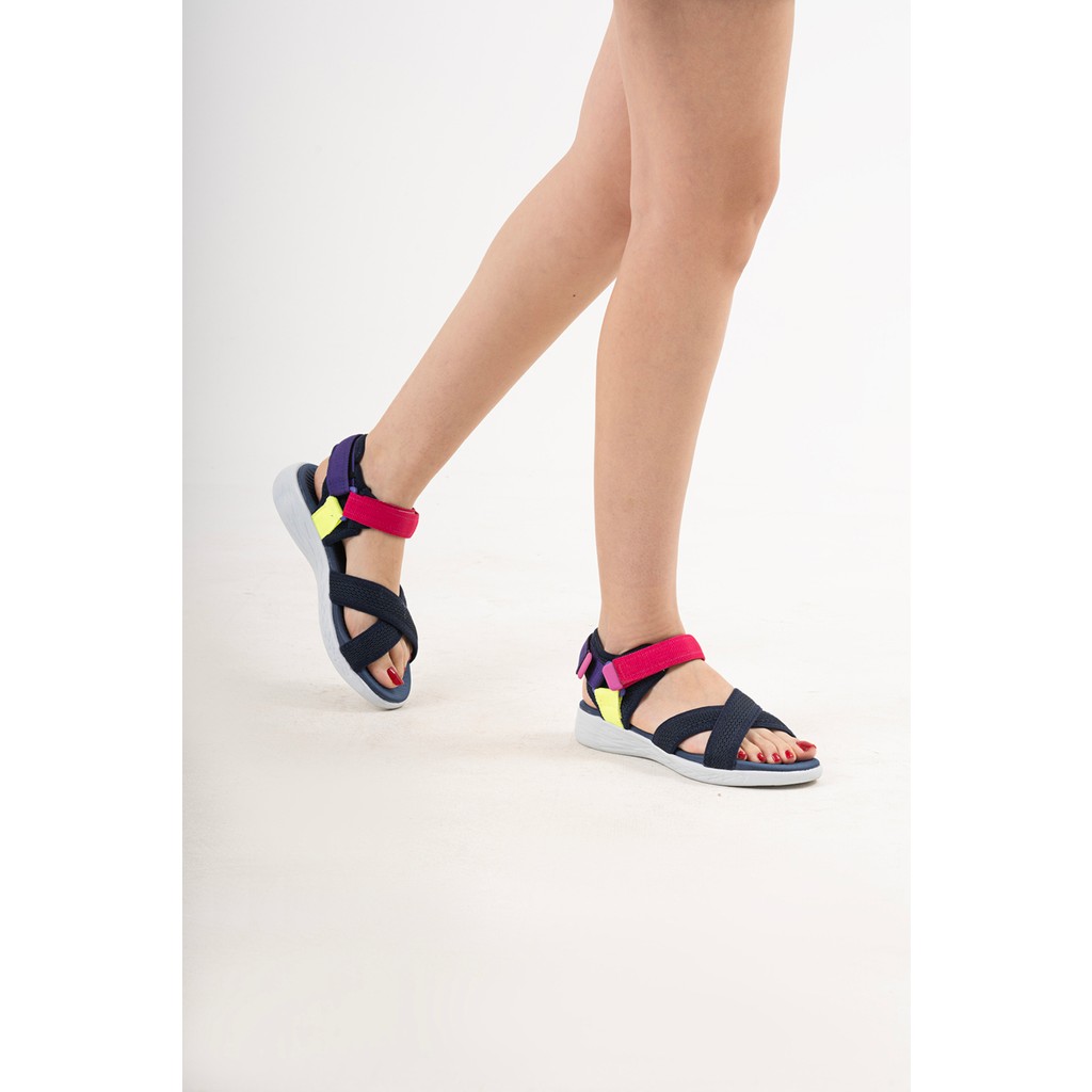 Sandal Spor Kadın Çapraz Bant Günlük Sandalet SS001-0159 Mor-Fosfor Kadın Terlikleri ve Sandaletleri Fiyatı