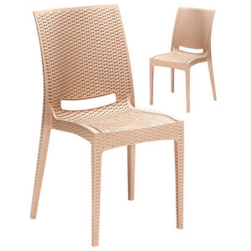 Sandalie 2 Adet Rattan Cappucino Sandalye / Balkon-bahçe-teras Bahçe Sandalyesi Fiyatı