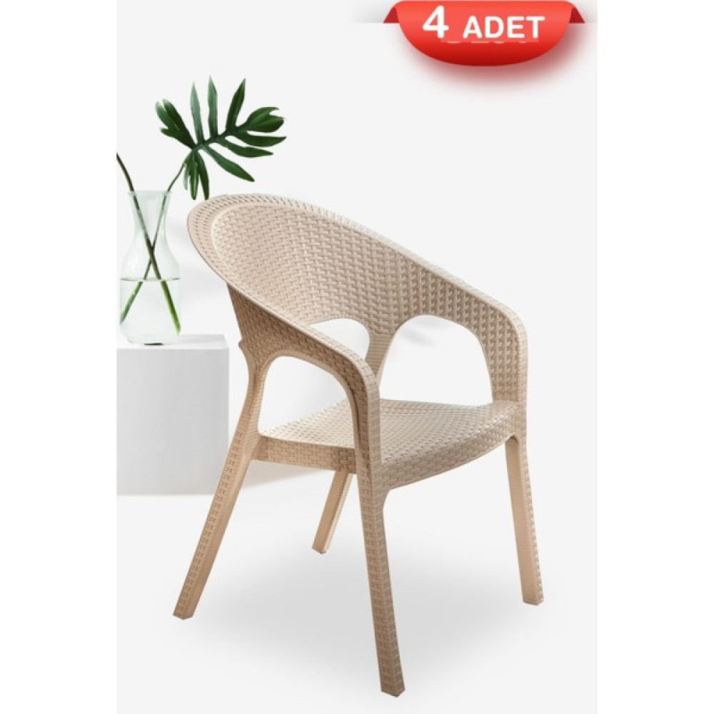 Sandalie Garden Bahçe Balkon Mutfak Sandalyesi Cappucino Bahçe Sandalyesi Fiyatı