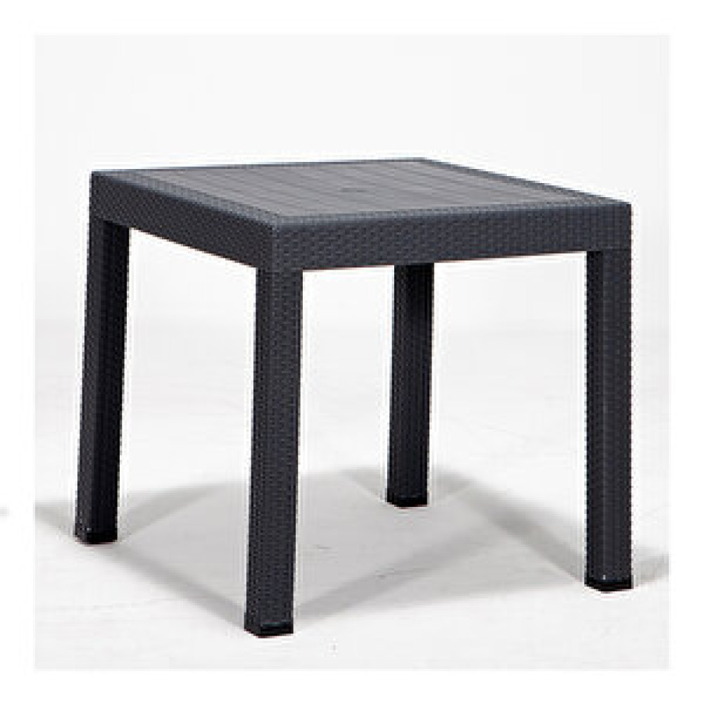 Sandalie Rattan 80x80 Bahçe Masa Antrasit Bahçe Masası Fiyatı
