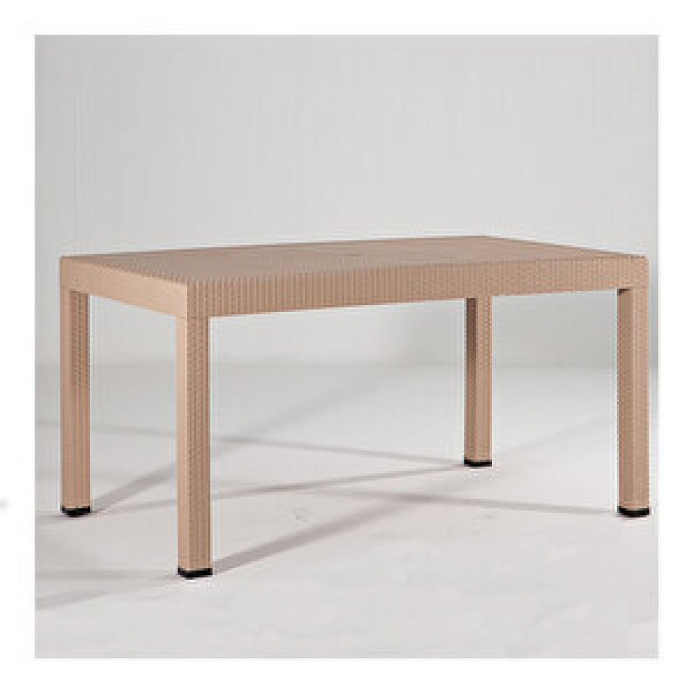 Sandalie Rattan 90x150 Bahçe Masa Cappucino Bahçe Masası Fiyatı