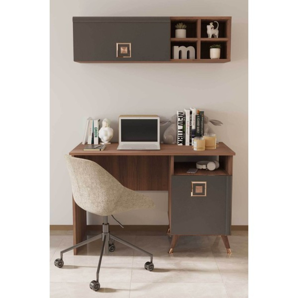 Sandalie Retro Genç Odası Çalışma Masası - 120x59 - Beyaz Çalışma Masası Fiyatı