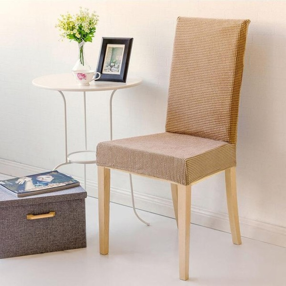 Sandalye Kılıfı Likralı ,lastıklı ,yıkanabilir Piti Kare Desen 1 Adet - 45 x 45 x 60 cm - Cappuccino Koltuk & Kanepe Örtüsü Fiyatı