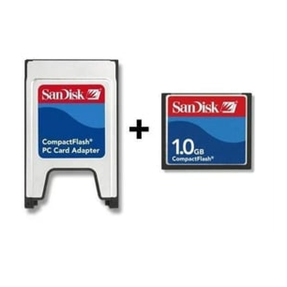 Sandisk 1 GB Compact Flash Hafıza Kartı + PCMCIA Kart Okuyucu Kaset & Depolama Ürünleri Fiyatı