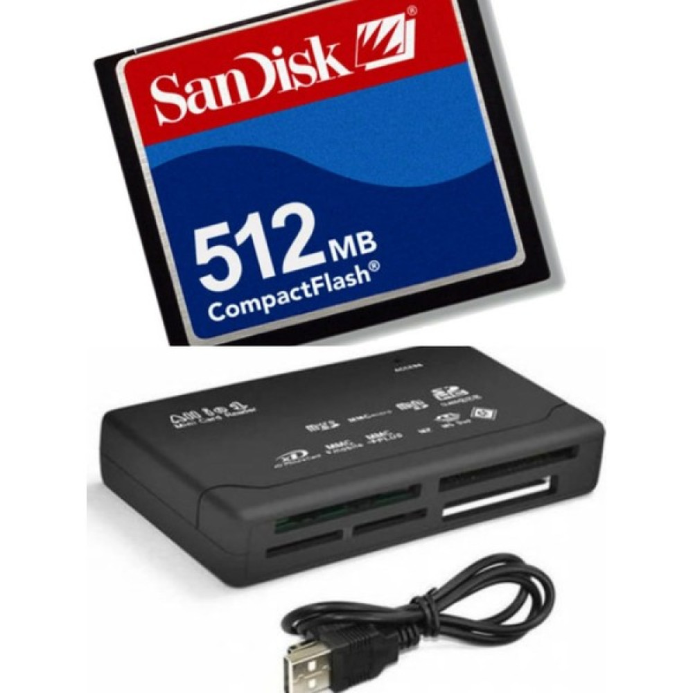 Sandisk 512 MB Compact Flash Hafıza Kartı - USB 2.0 Cf Kart Okuyucu Hafıza Kartları Fiyatı