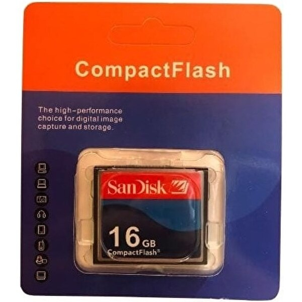 Sandisk 85440100077 16GB Compact Flash Hafıza Kartı Cf Kart Hafıza Kartları Fiyatı