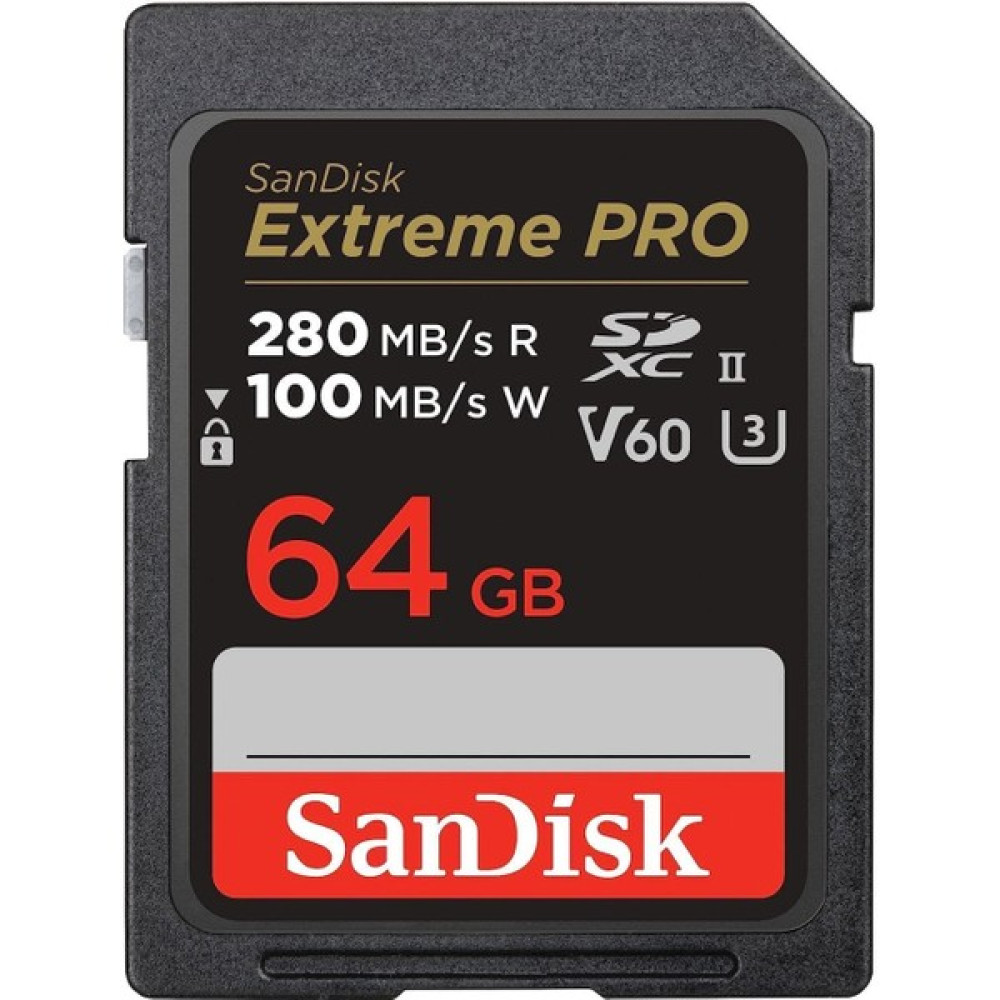 Sandisk Extreme Pro 64GB SDSDXEP-064G-GN4IN 280MB/S Uhs-Iı Sdxc 6k-4k UHD Hafıza Kartı Hafıza Kartları Fiyatı
