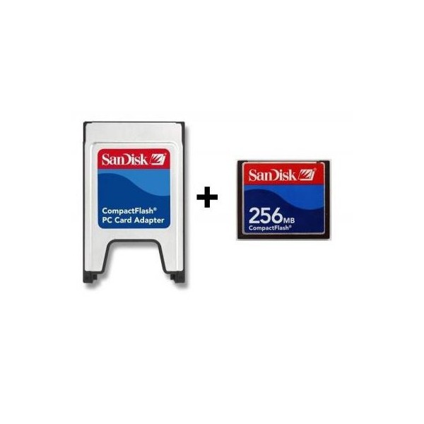 Sandisk PCMCIA-CF Compact Flash Adaptör + 256MB Compact Flash Kart Diğer Fiyatı