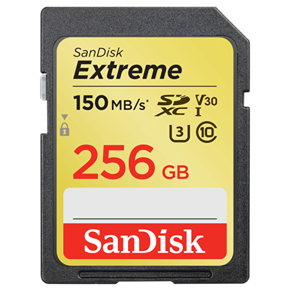 Sandisk Sdsdxv5-256G-Gncin Extreme 256 GB Sdxc Card 150 Mb/s V30 Uhs-I U3 Hafıza Kartı Taşınabilir Hard Diskler Fiyatı
