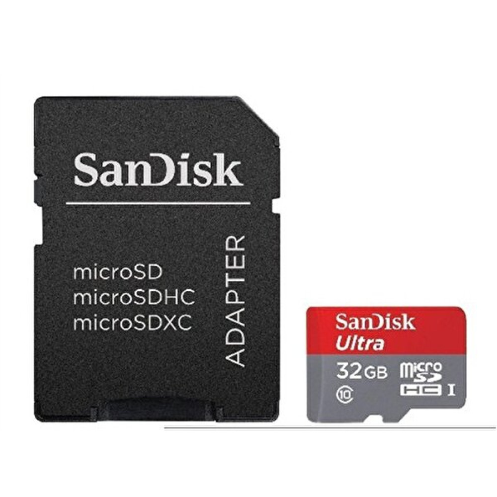 Sandisk Ultra Android microSDXC 32GB + SD Adapter 80MB/s Class 10 Hafıza Kartı SDSQUNC-032G-GN6MA Hafıza Kartları Fiyatı