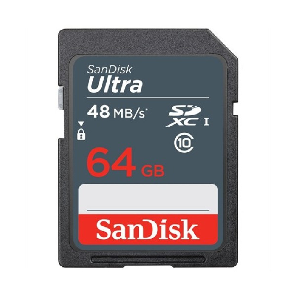 SanDisk Ultra SDXC 64GB 48MB/s Class 10 UHS-I Hafıza Kartı SDSDUNB-064G-GN3IN Hafıza Kartları Fiyatı