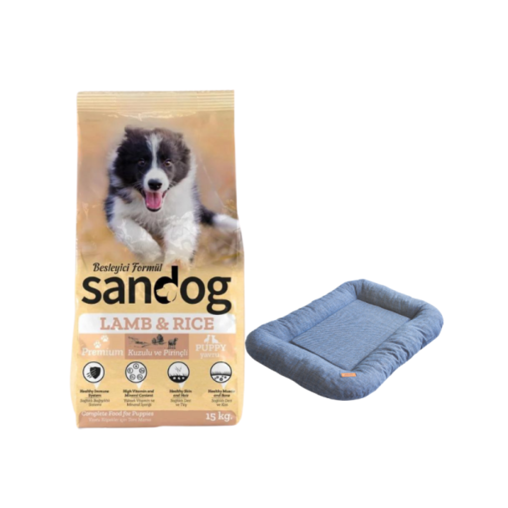 Sandog Premium Lamb&Rice Yavru Köpek Maması 15 Kg, Air Cushion Lacivert Large Yatak Evcil Hayvan Ürünleri Fiyatı