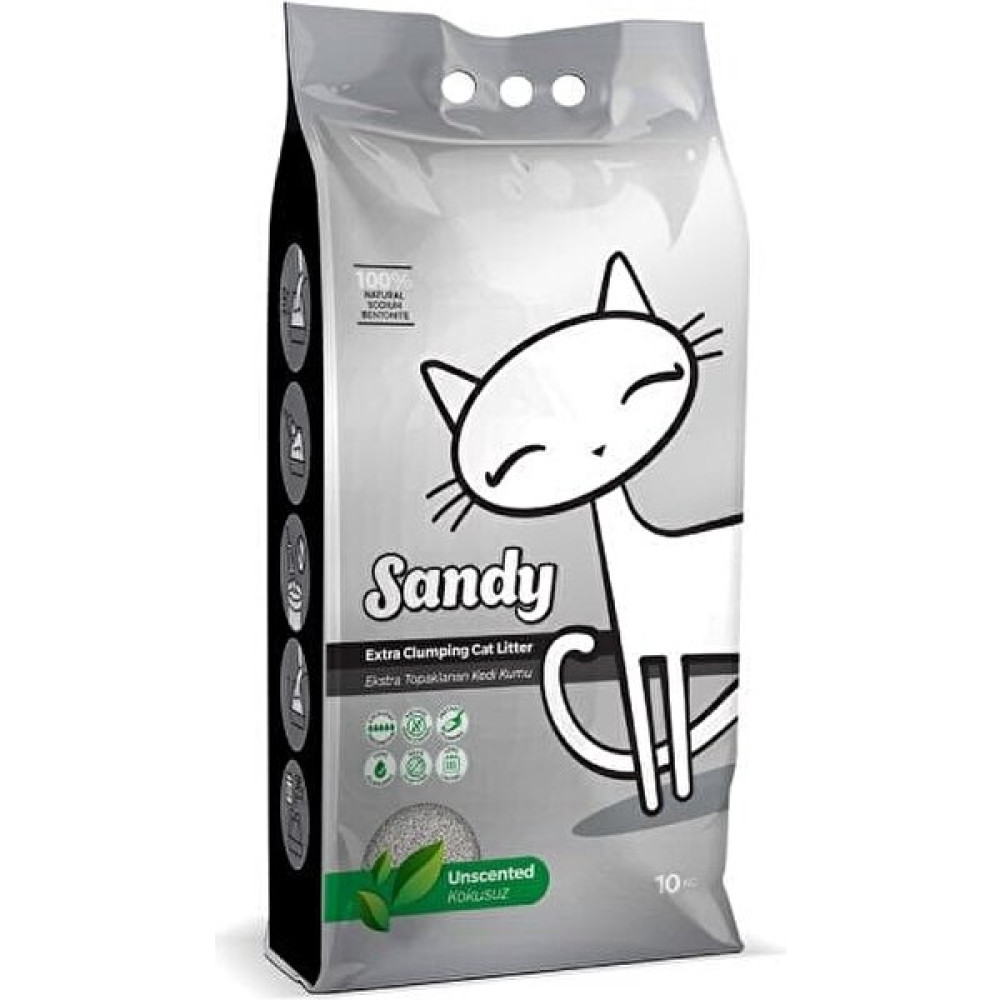 Sandy Parfümsüz Ekstra Topaklanan Sodyum Bentonit Kedi Kumu 10 kg Evcil Hayvan Ürünleri Fiyatı