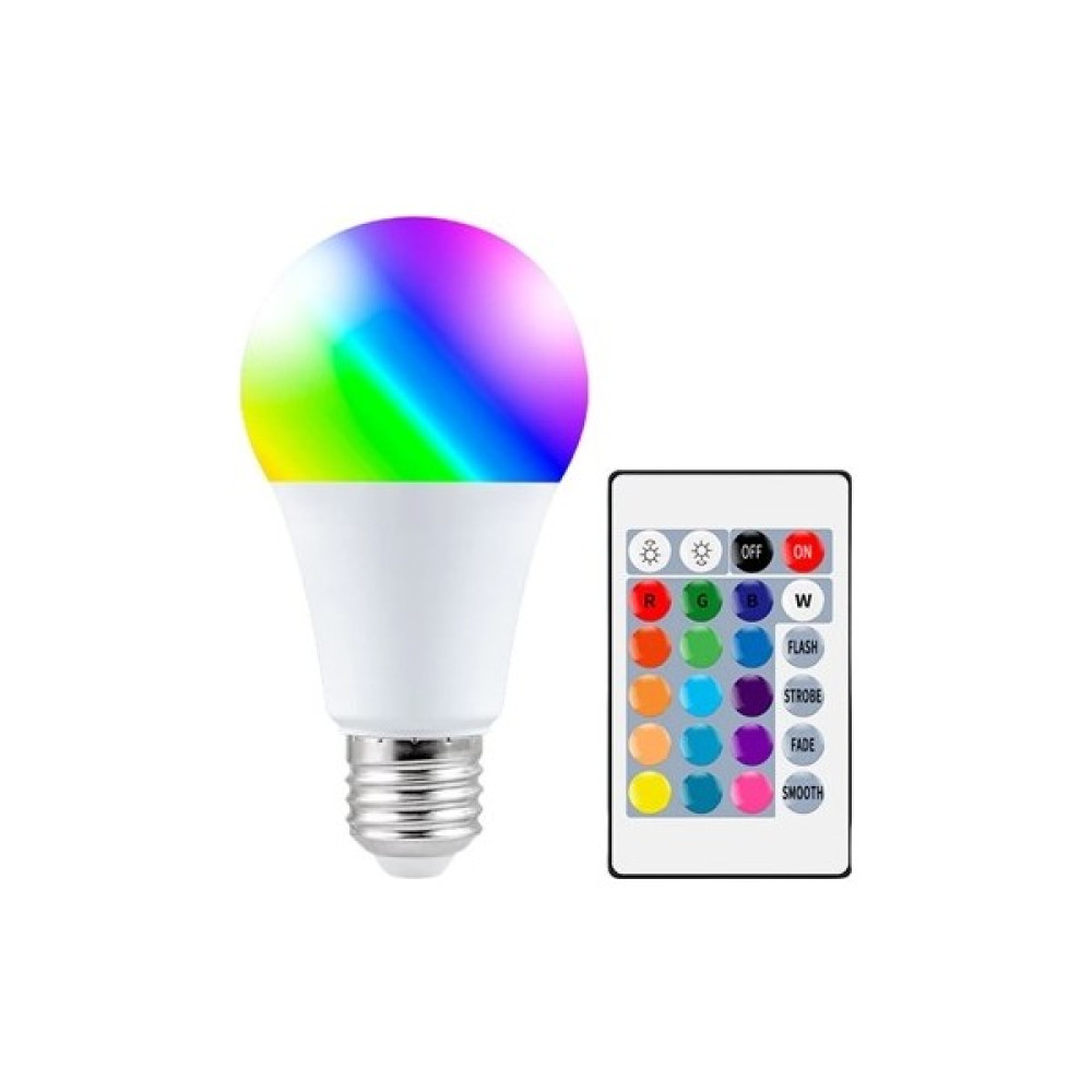 Sanec 9W Uzaktan Kumandalı 15 Farklı Renk Seçenekli Led Ampul - Renkli - 10 - 20 W Led Aydınlatmalar Fiyatı