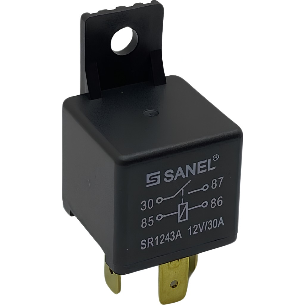 Sanel Mini Röle 12V 30A 4 Uçlu 30-87-86-85 Sanel Mini Röle 4 Fişli Röle Fiyatı