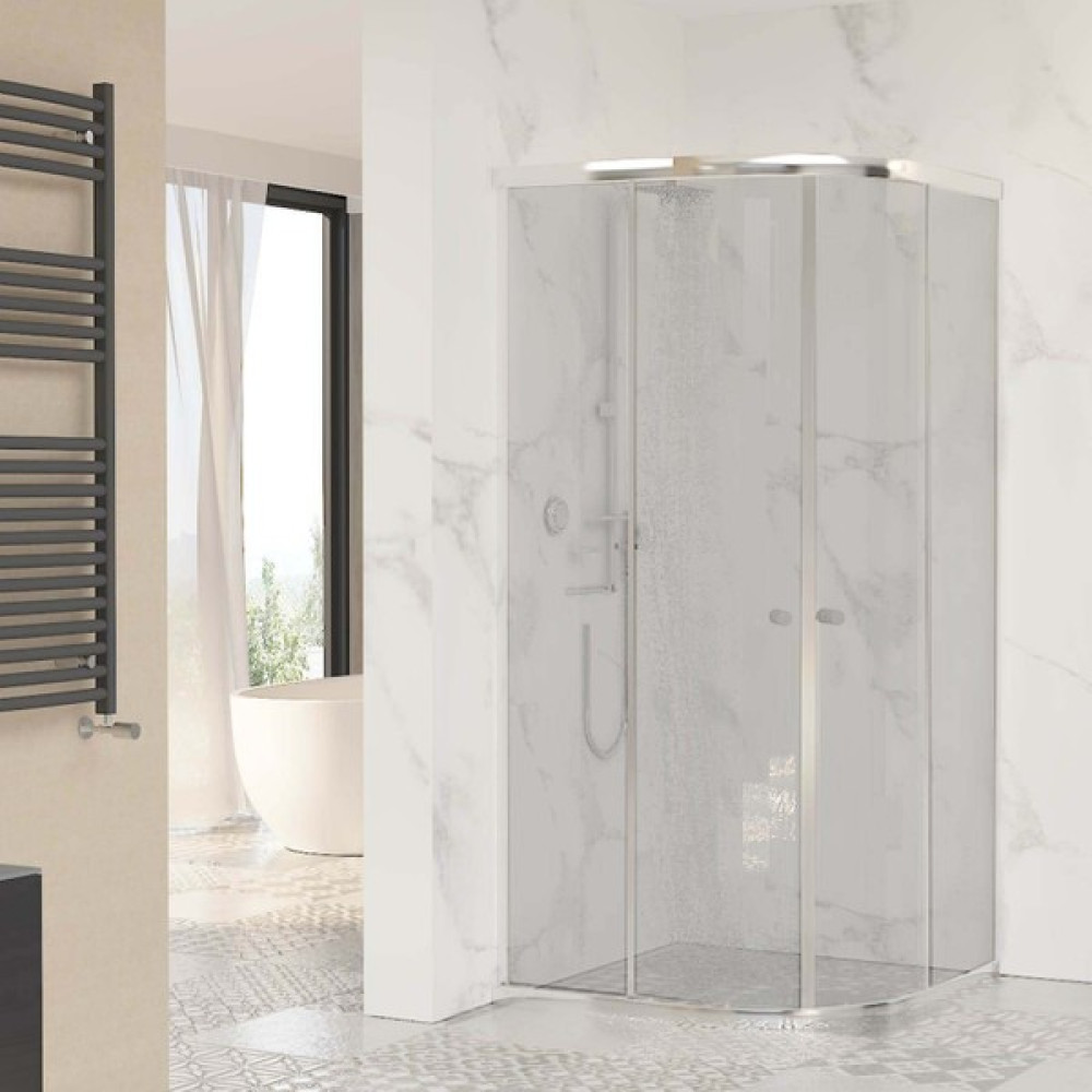 Sanica Magna Oval Kumlama 4 mm Duşakabin 90 x 90 cm Duşakabin Fiyatı