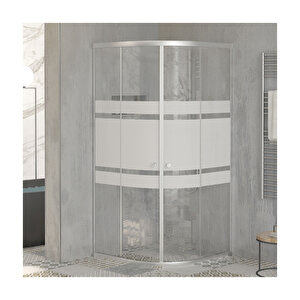 Sanica Orbit Cam Duşakabin 5 Mm Oval Şerit Desenli 178 Cm 80x80 cm Duşakabin Fiyatı