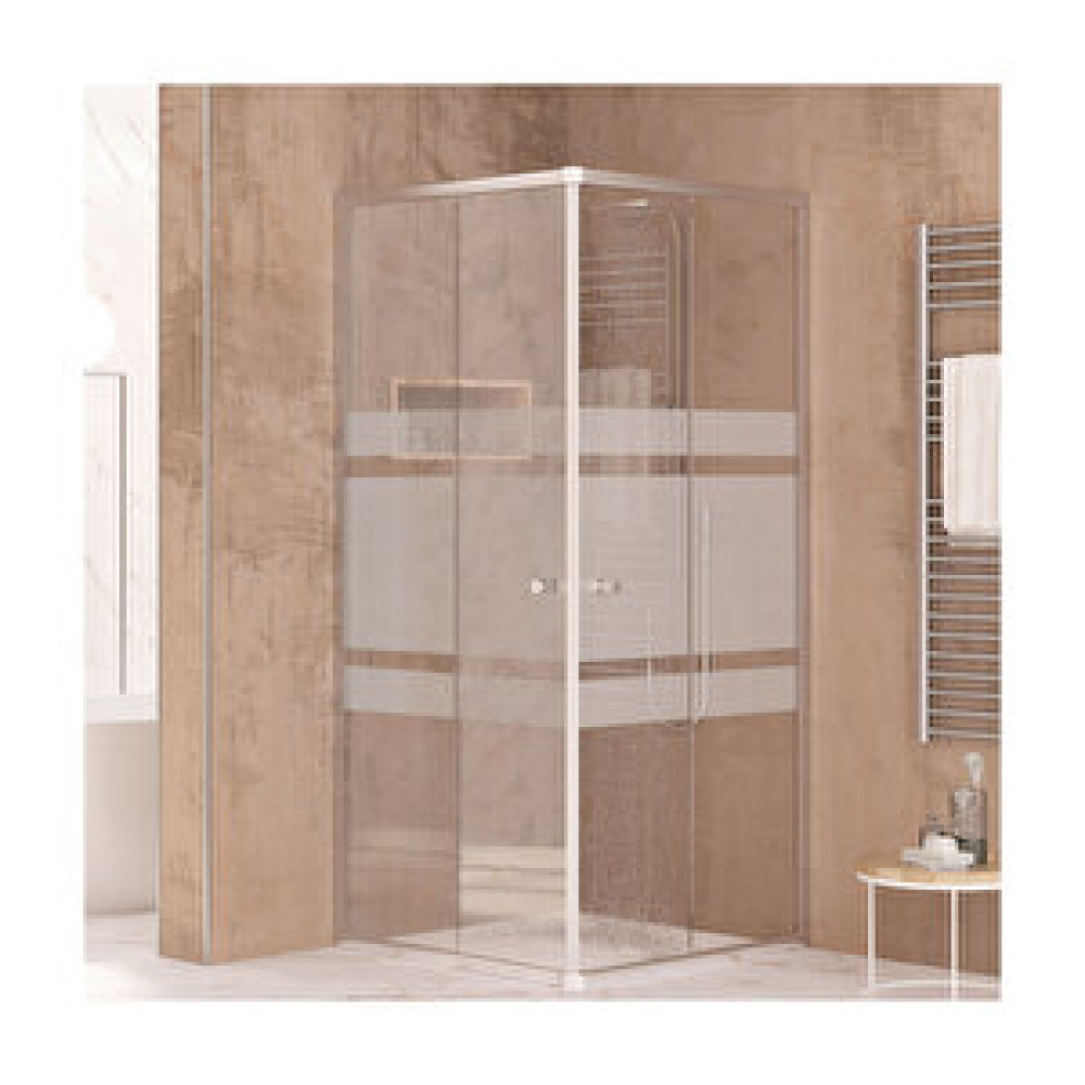 Sanica Orbit Cam Duşakabin 5mm Kare Şerit Desenli 178 Cm 80x80 cm Duşakabin Fiyatı