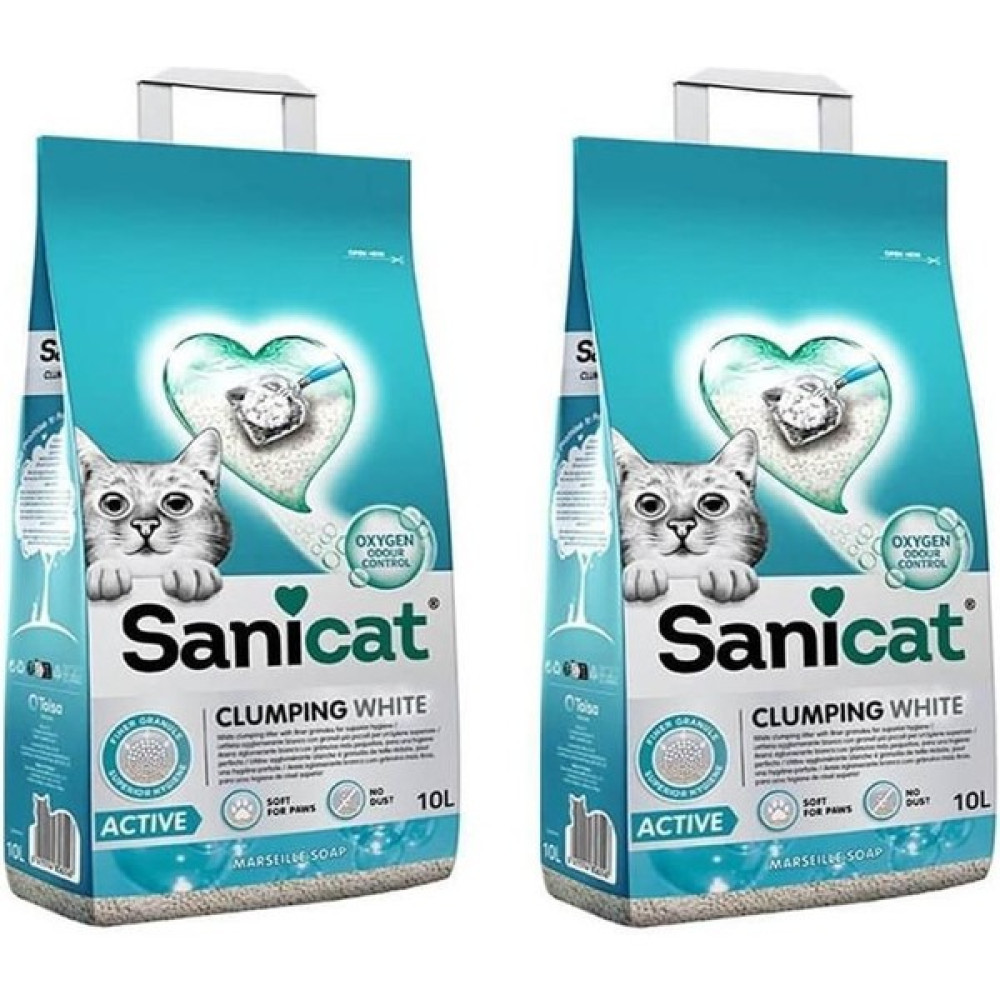 Sanicat Active Marsilya Sabun Kokulu Ince Taneli Kedi Kumu 10 Lt * 2 Adet Evcil Hayvan Ürünleri Fiyatı