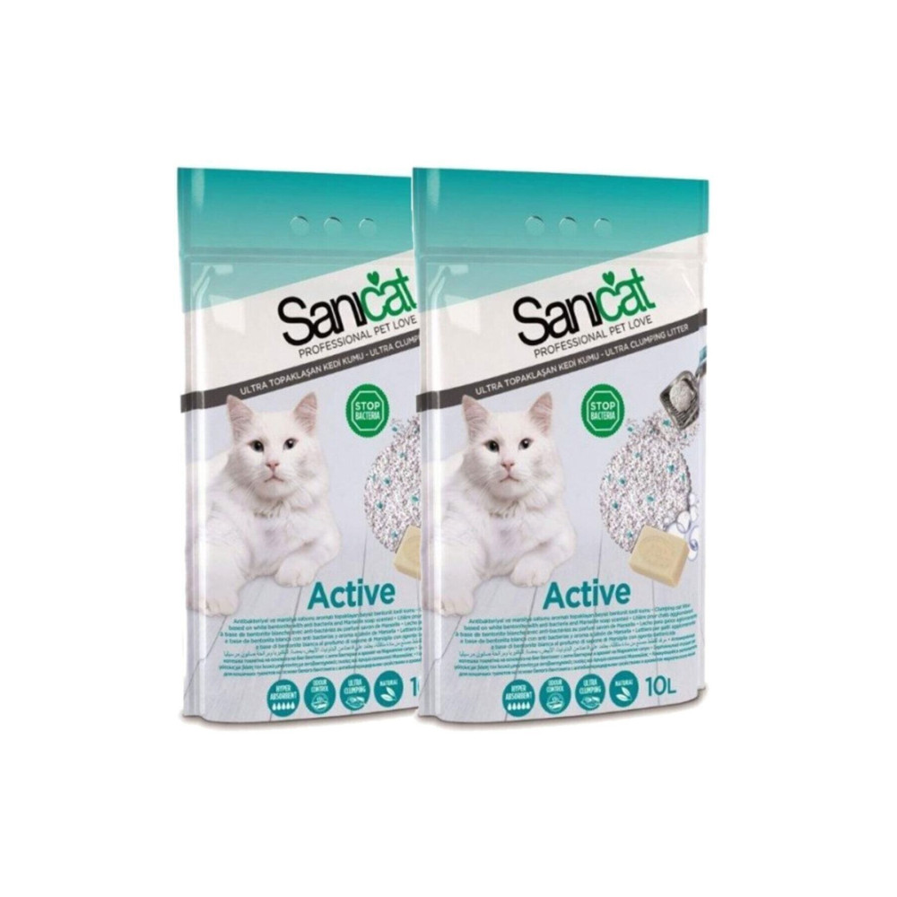 Sanicat Active Marsilya Sabunu Kokulu Kedi Kumu 10 Lt 2li Set Evcil Hayvan Ürünleri Fiyatı