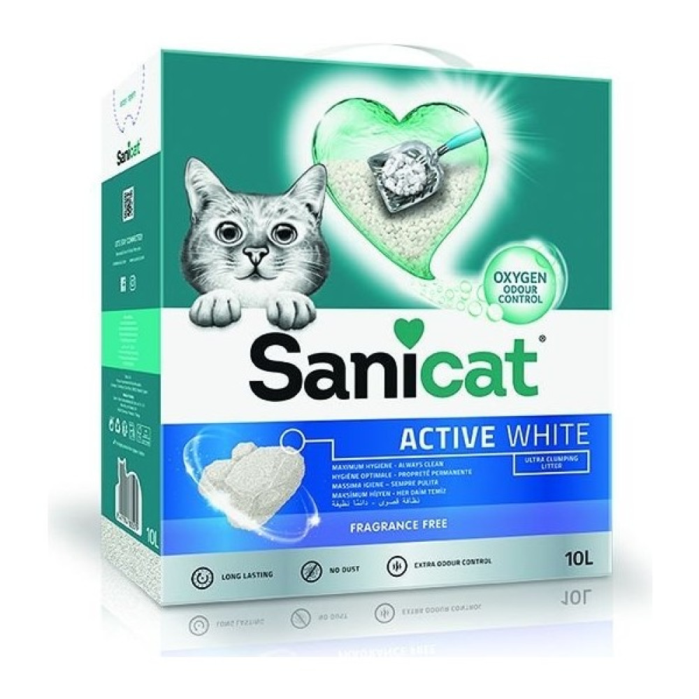 Sanicat Active White Ultra Topaklanan Doğal Kedi Kumu 10 Lt Evcil Hayvan Ürünleri Fiyatı
