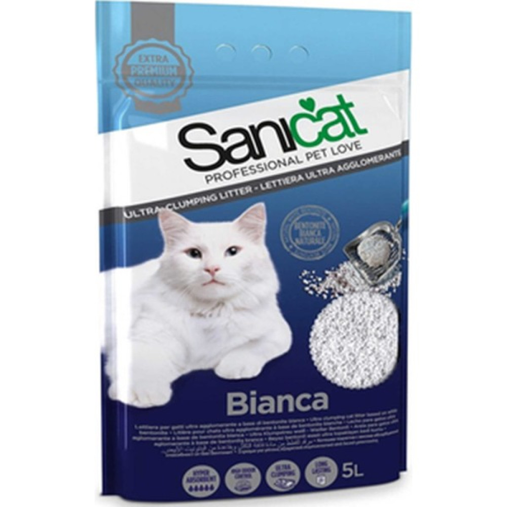 Sanicat Bianca Topaklaşan Kokusuz Emici Doğal Kedi Kumu 5 L Evcil Hayvan Ürünleri Fiyatı
