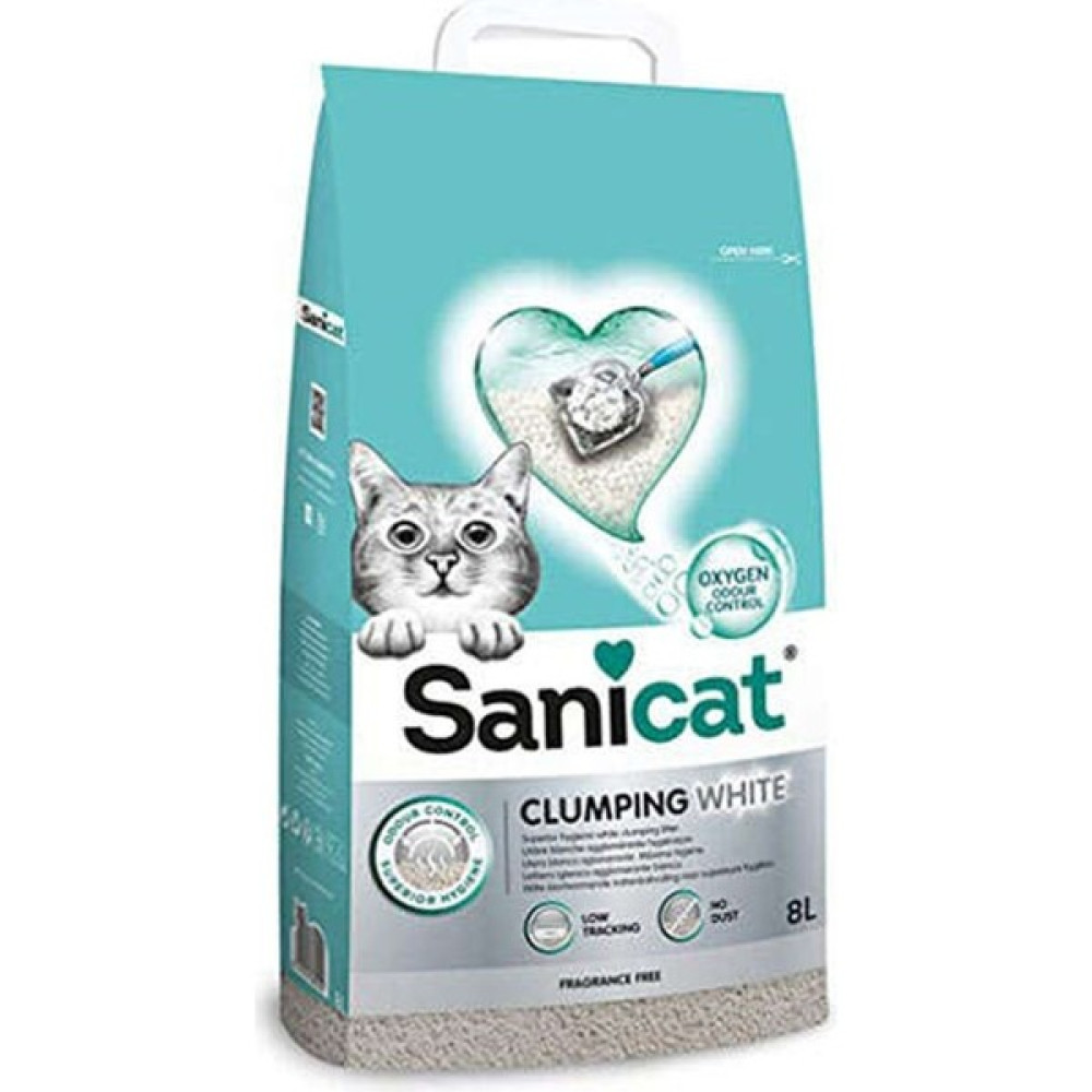 Sanicat Clumping White Oksijen Kontrol Kedi Kumu 8 Lt Evcil Hayvan Ürünleri Fiyatı