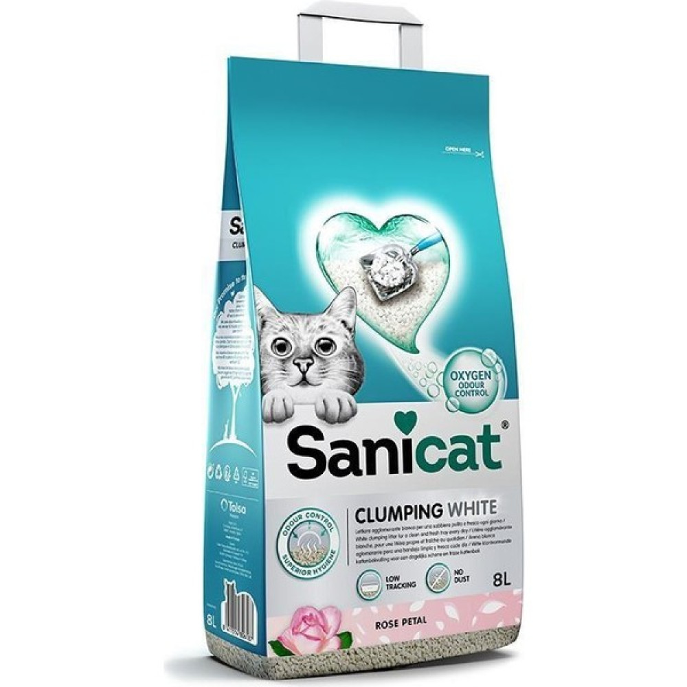 Sanicat Clumping White Rose Kedi Kumu 8lt Evcil Hayvan Ürünleri Fiyatı