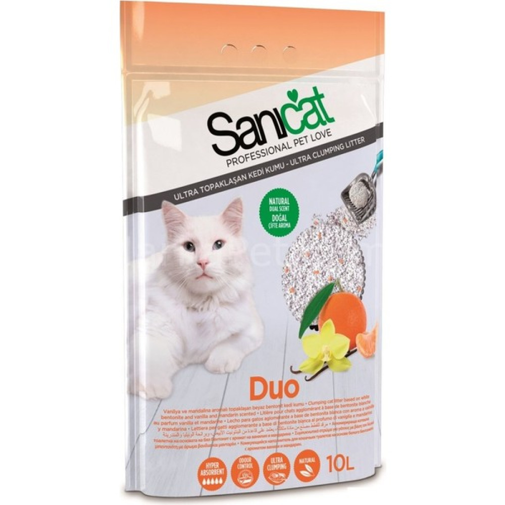 Sanicat Duo Mandalina ve Vanilya Kokulu Kedi Kumu 10 Lt Evcil Hayvan Ürünleri Fiyatı