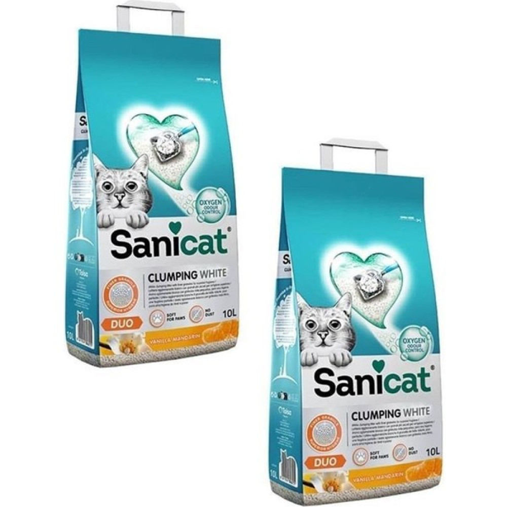 Sanicat Vanilya Mandalina Kokulu Kedi Kumu 10LT * 2 Adet Evcil Hayvan Ürünleri Fiyatı