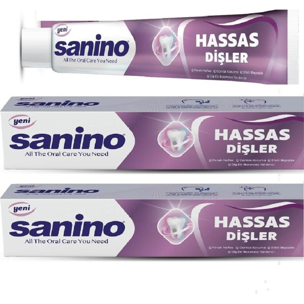 Sanino Hassas Dişler Sanino Diş Macunu 2 Adet 75 ml -Diş Eti Problemleri Diş Macunları Fiyatı