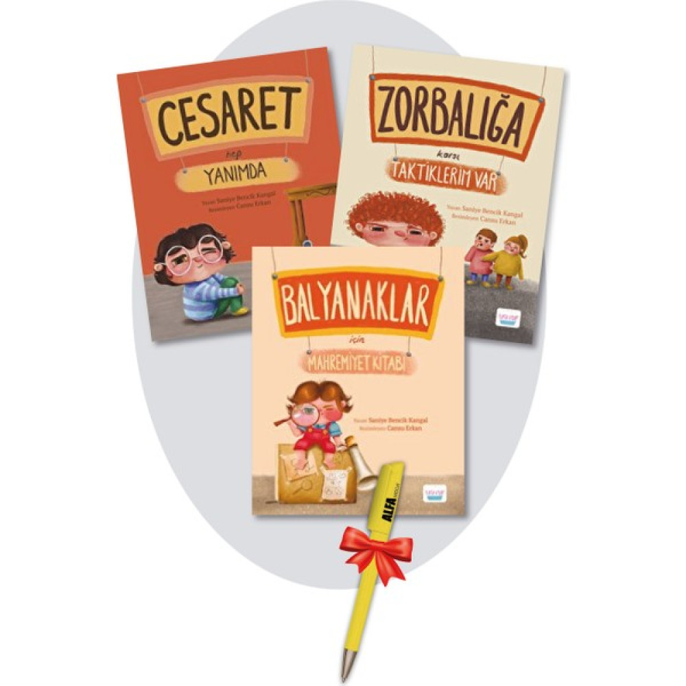 Saniye Bencik Kangal 3 Kitap Seti - Cesaret Hep + Zorbalığa Karşı Taktiklerim + Balyanaklar Için Mahremiyet - Saniye Bencik Kangal Çocuk Roman Fiyatı