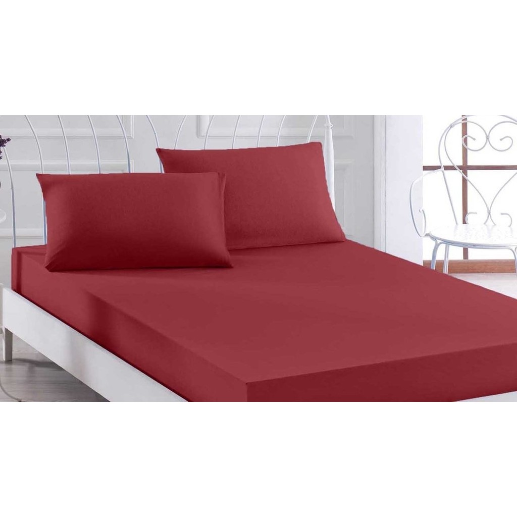 Şanlı 120’LİK Penye Lastikli Çarşaf 120*200 cm (Bordo) - 120 x 200 cm - Bordo Çarşaf Fiyatı