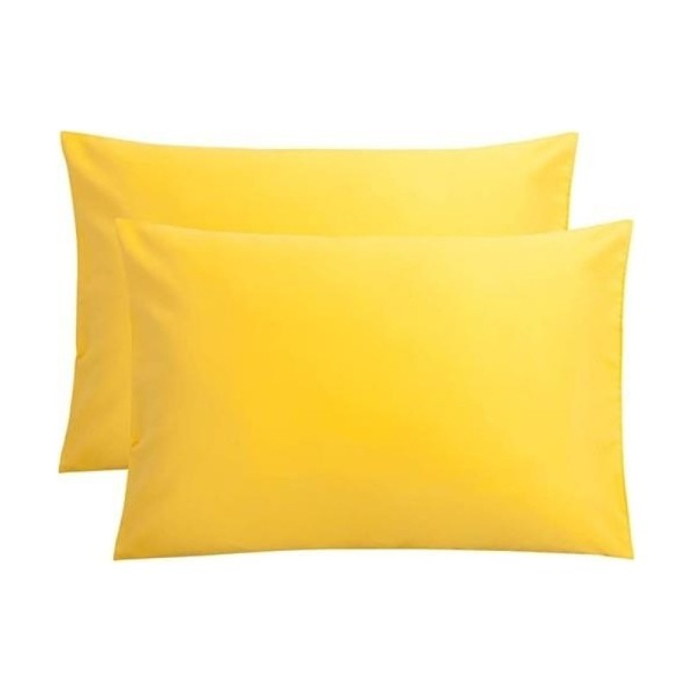 Şanlı Düz Pamuklu 2'li Yastık Kılıfı 50 x 70 Cm. - 50 x 70 cm - Sarı Yastık Kılıfı Fiyatı