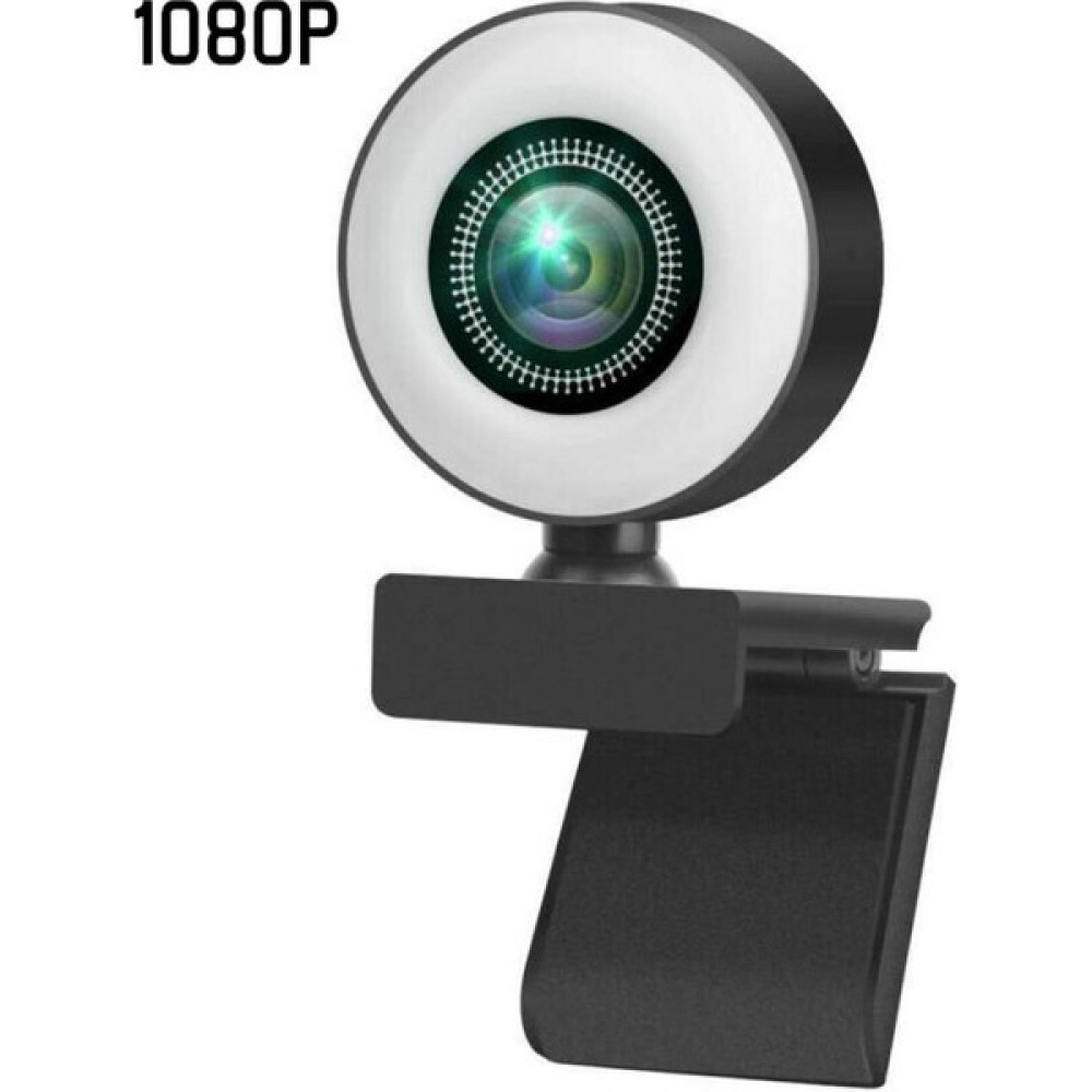 Sanlindou (1080P) 2 K 1080 P Hd Autofokus Web Kamerası Halka Işık Web Kamera İle Usb Pc Masaüstü Dizüstü (Yurt Dışından) - Siyah Web Kameraları Fiyatı