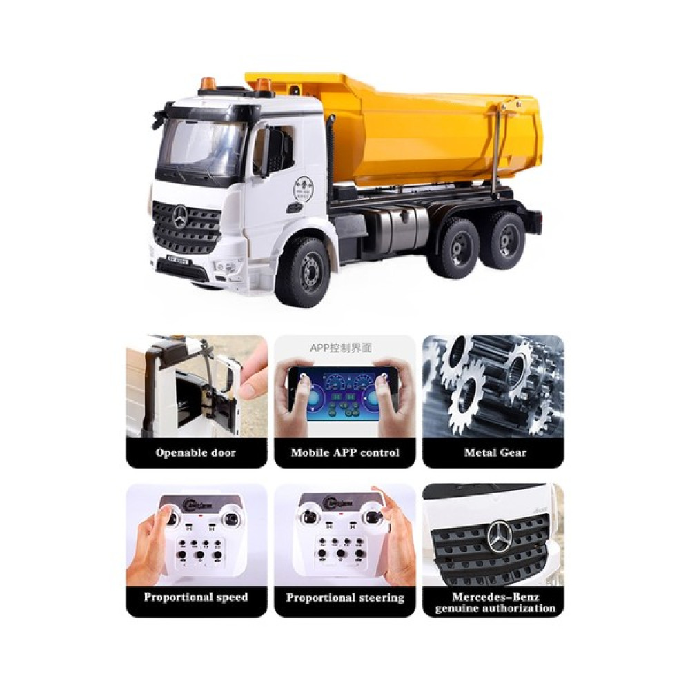 Sanlindou 1/20 Alaşım Rc Kamyon 2.4g Uzaktan Kumandalı Araba Caterpillar Modeli Damperli Kamyonlar Traktör Mühendisliği Otomobiller Radyo Istasyonu... Oyuncak Araç Fiyatı