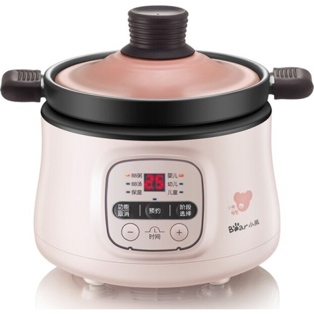 Sanlindou 220 V Yavaş Ocak 0.8L Elektrikli Bebek Püresi Pişirme Pot Mini Çok Ocak Elektrikli Haşer Pot Ocak | Multicokers (Yurt Dışından) - Pembe Düdüklü Tencereler Fiyatı