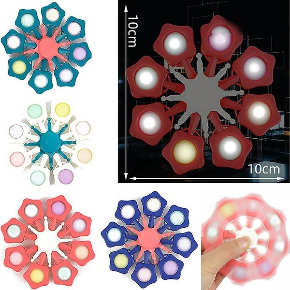 Sanlindou 4 Adet Pop Fidget Spinners, Push Popit Fidget Spinner, Fidget Pack El Spinner (Pentagon) (Yurt Dışından) Puzzle & Aksesuarları Fiyatı
