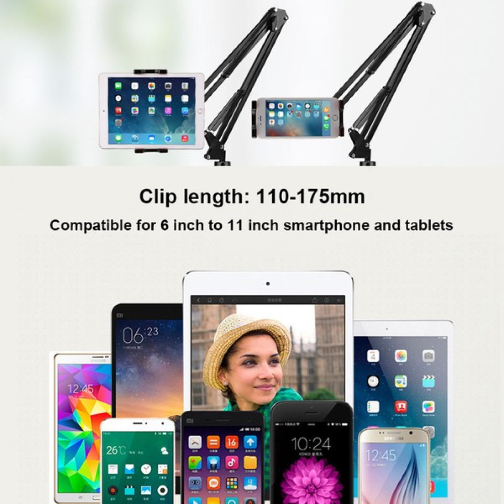 Sanlindou 6 Ila 11 Inç Tablet Tutucu İpad Standı 2 3 4 Hava Mini Destek Uzun Kol Cep Telefonu Tablet Yatak / Masaüstü Araba Klip Braketi Montaj | T... Cep Telefonu Tutucu Fiyatı