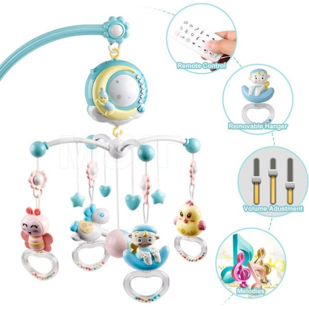 Sanlindou Müzikal Bebek Asılı Çıngıraklar Beşik Cep Telefonları Oyuncak Tutucu Dönen Yatak Çan Carousel Müzik Kutusu Projeksiyon 0 12 Ay Yenidoğan ... Puzzle & Aksesuarları Fiyatı