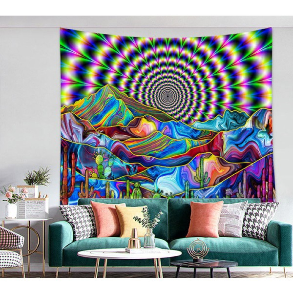 Sanlindou Psychedelic Desen Çocuk Yatak Odası Duvar Asılı Goblen Hippi Ev Dekor Battaniye Dekorasyon Murale Chambre | Dekoratif Gobiyeller (Yurt Dı... Bebek Odası Duvar Süsü Fiyatı