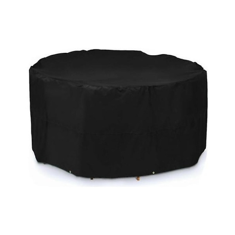 Sanlindou Yuvarlak Bahçe Mobilya Kapağı, Açık Masa Toz Kapağı (180 * 90 Cm) (Yurt Dışından) - Siyah Koltuk Takımı / Seti Fiyatı