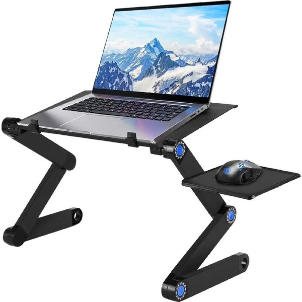 Sanlindouu-Öpücük Dizüstü Standı, Dizüstü Standı Masası, Laptop Standı Taşınabilir Masa Yatak Tepsisi Için Fare Kurulu İle Tezgah (Yurt Dışından) Dizüstü Bilgisayar Aksesuarları Fiyatı