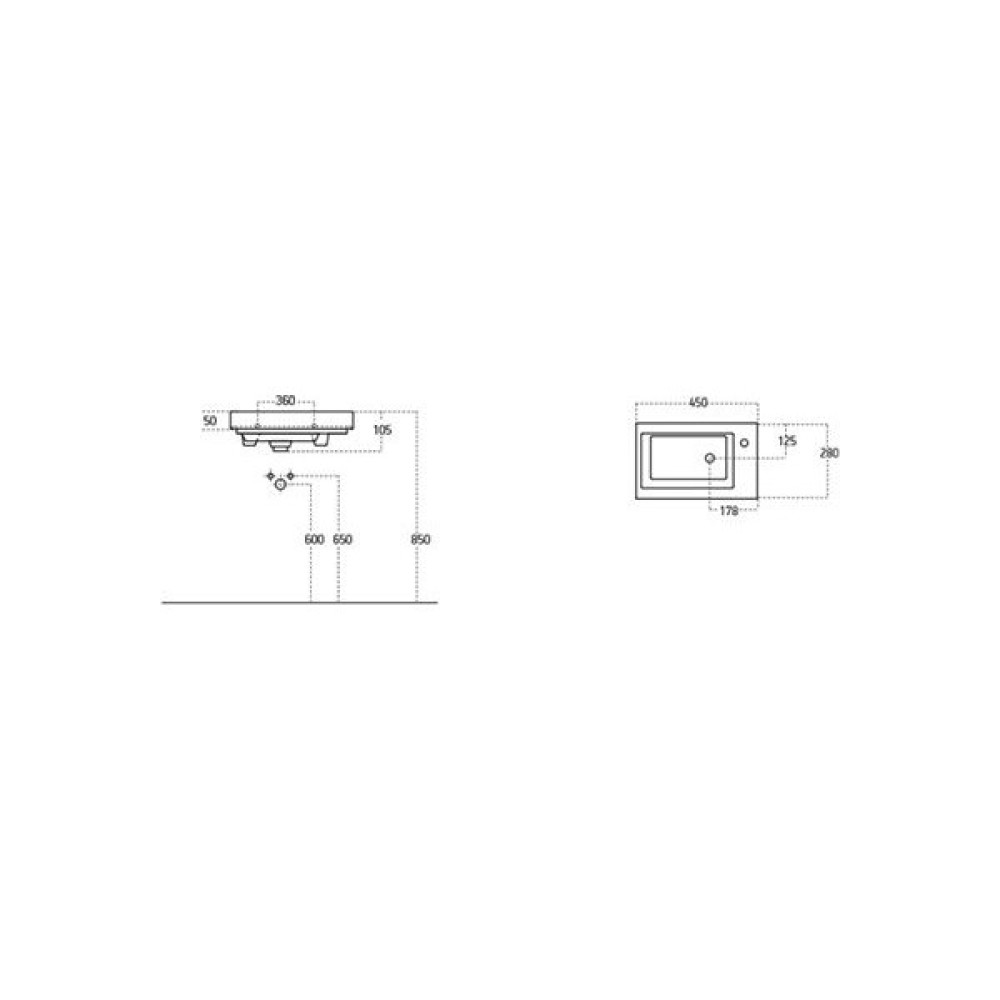 Sanovit Işık 45 cm Konsollu Etejerli Mini Lavabo Beyaz Renk Lavabo Fiyatı